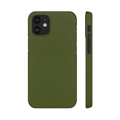 Army Green iPhone Case (Slim) iPhone 12 Mini Glossy Phone Case