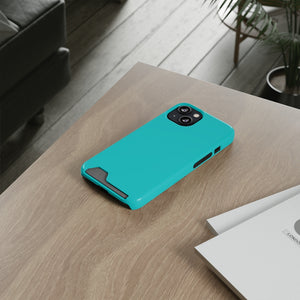 Dark Turquoise iPhone Case (Card) Phone Case