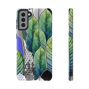 Green Leafs Android Case (Protective) Samsung Galaxy S21 Plus Glossy Phone Case