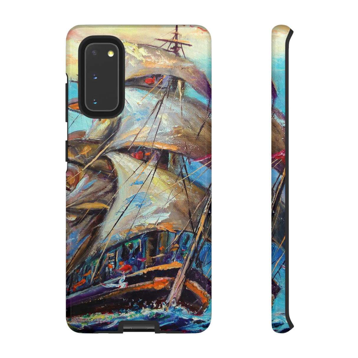 Sailboat Painting Android Case (Protective) Samsung Galaxy S20 Glossy Phone Case