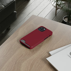 Burgundy iPhone Case (Card) Phone Case