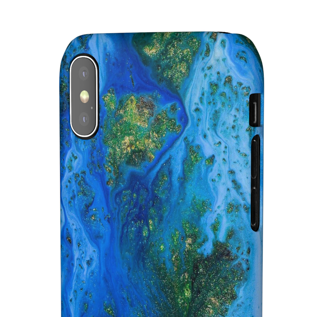 Blue Globe Ink Art iPhone Case (Slim) Phone Case