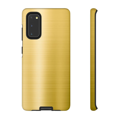 Gold Metal Android Case (Protective) Samsung Galaxy S20 Matte Phone Case