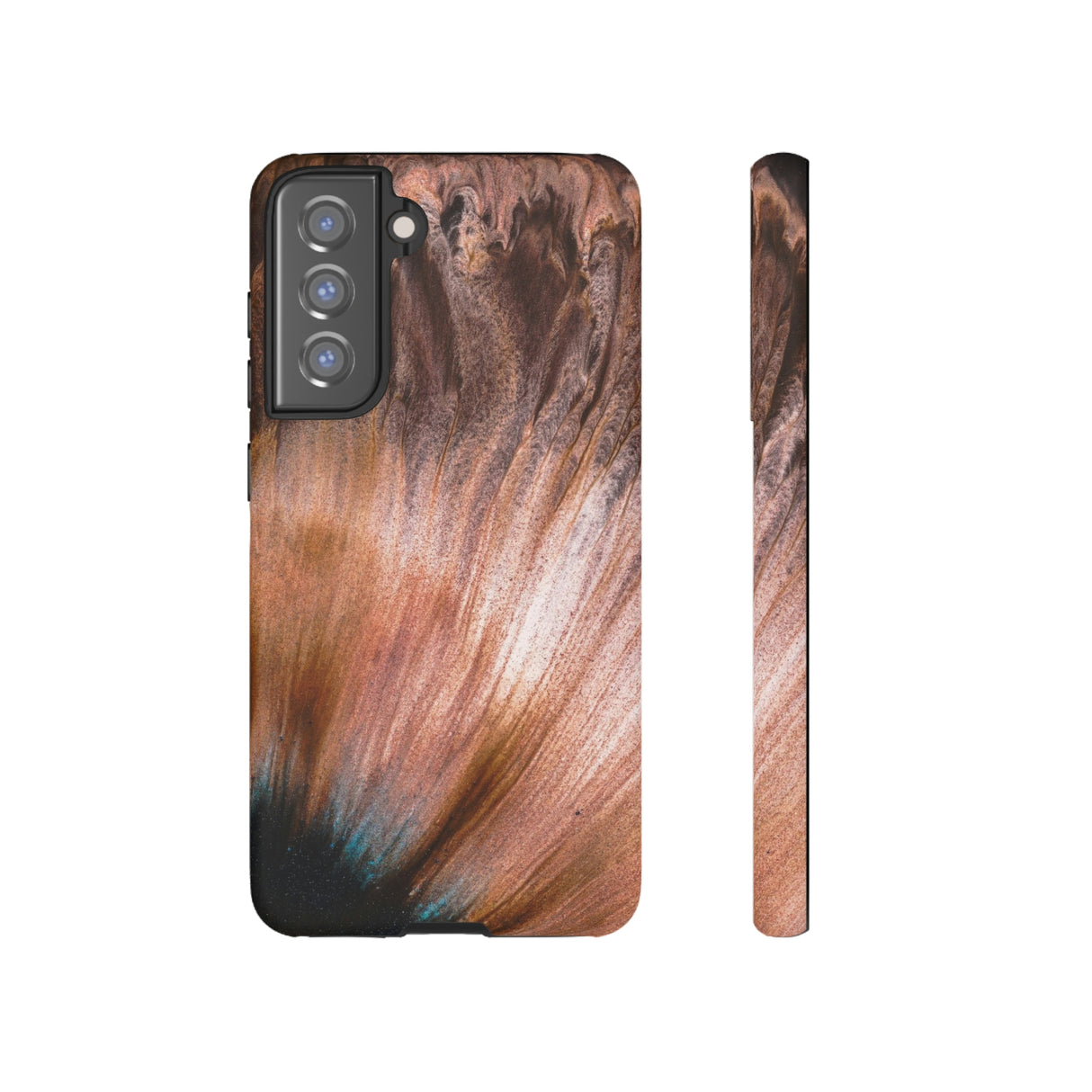 Light Brown Ink Art Android Case (Protective) Samsung Galaxy S21 FE Matte Phone Case