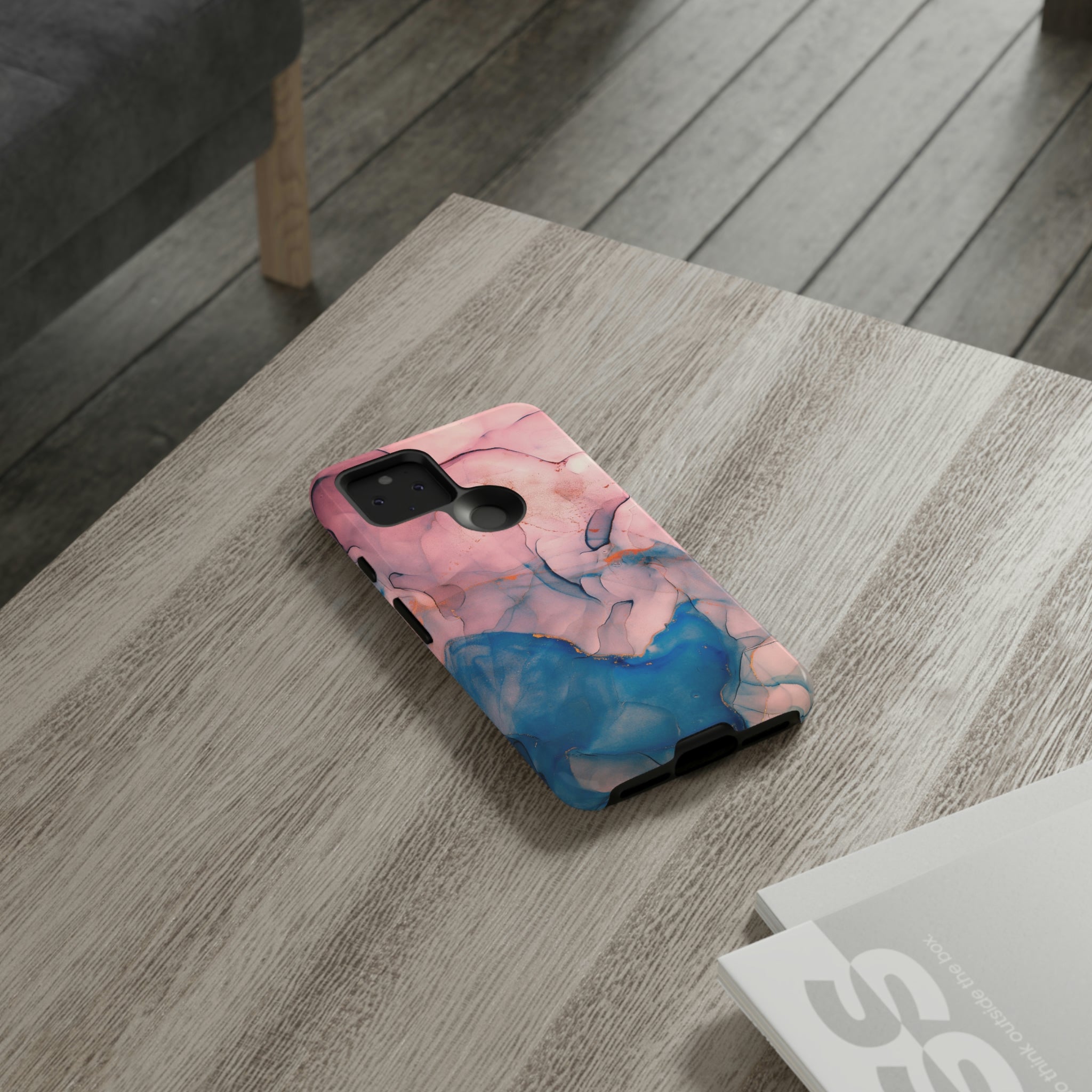 Pink Alcohol ink Marble Android Case (Protective) Phone Case