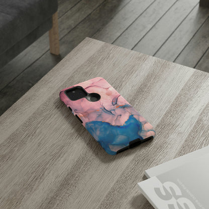 Pink Alcohol ink Marble Android Case (Protective) Phone Case