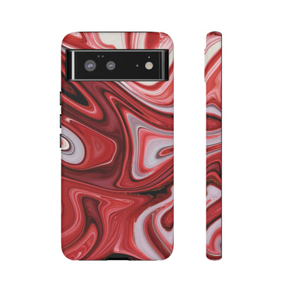 Red White Liquid Android Case (Protective) Google Pixel 6 Matte Phone Case