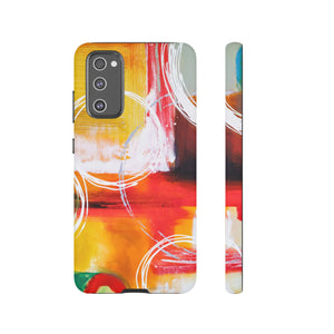 Abstract Yellow Android Case (Protective) Samsung Galaxy S20 FE Matte Phone Case