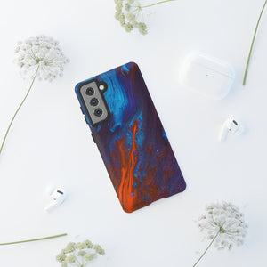 Orange Flame Ink Art Android Case (Protective) Phone Case