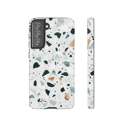 Italian Terrazzo Android Case (Protective) Samsung Galaxy S21 FE Glossy Phone Case