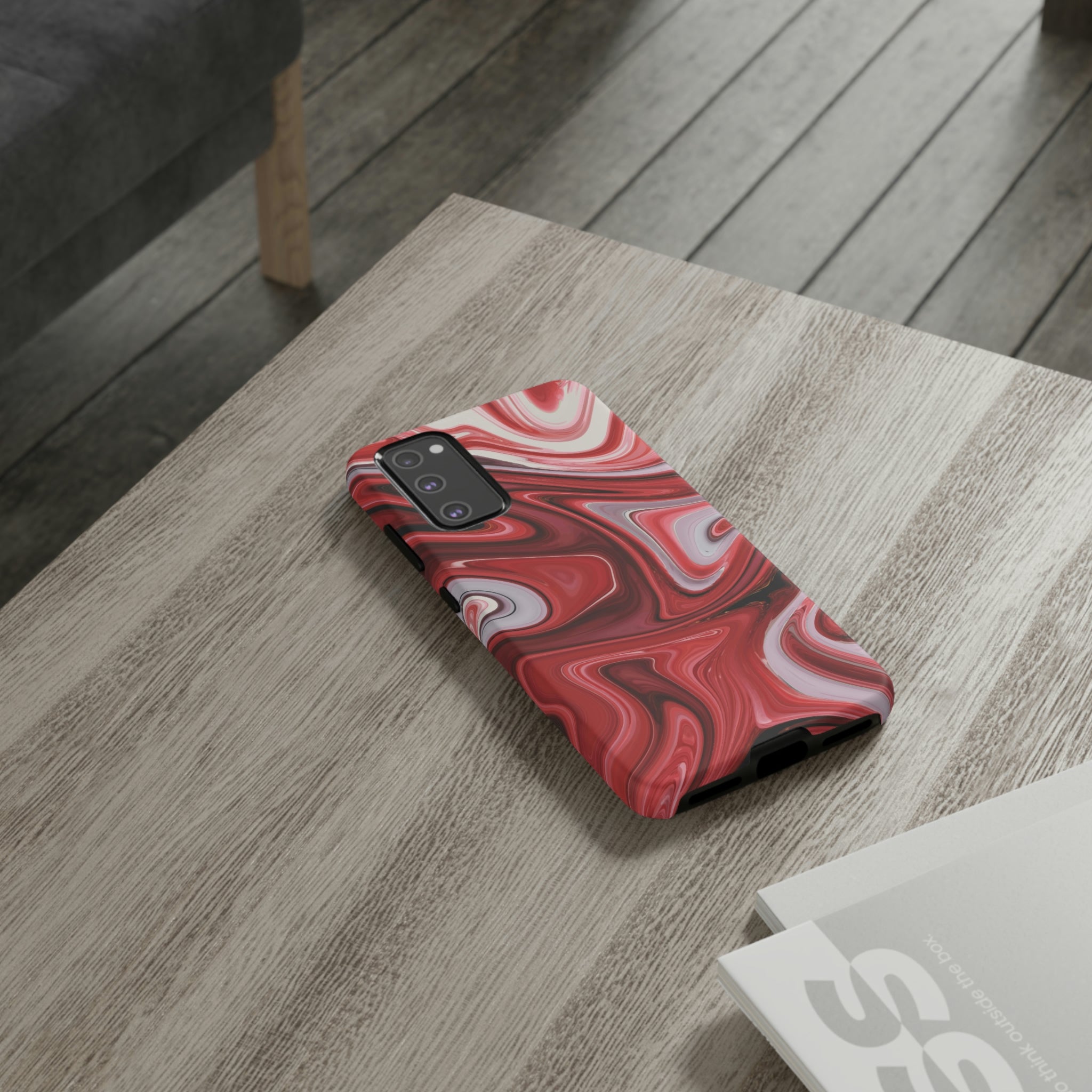 Red White Liquid Android Case (Protective) Phone Case