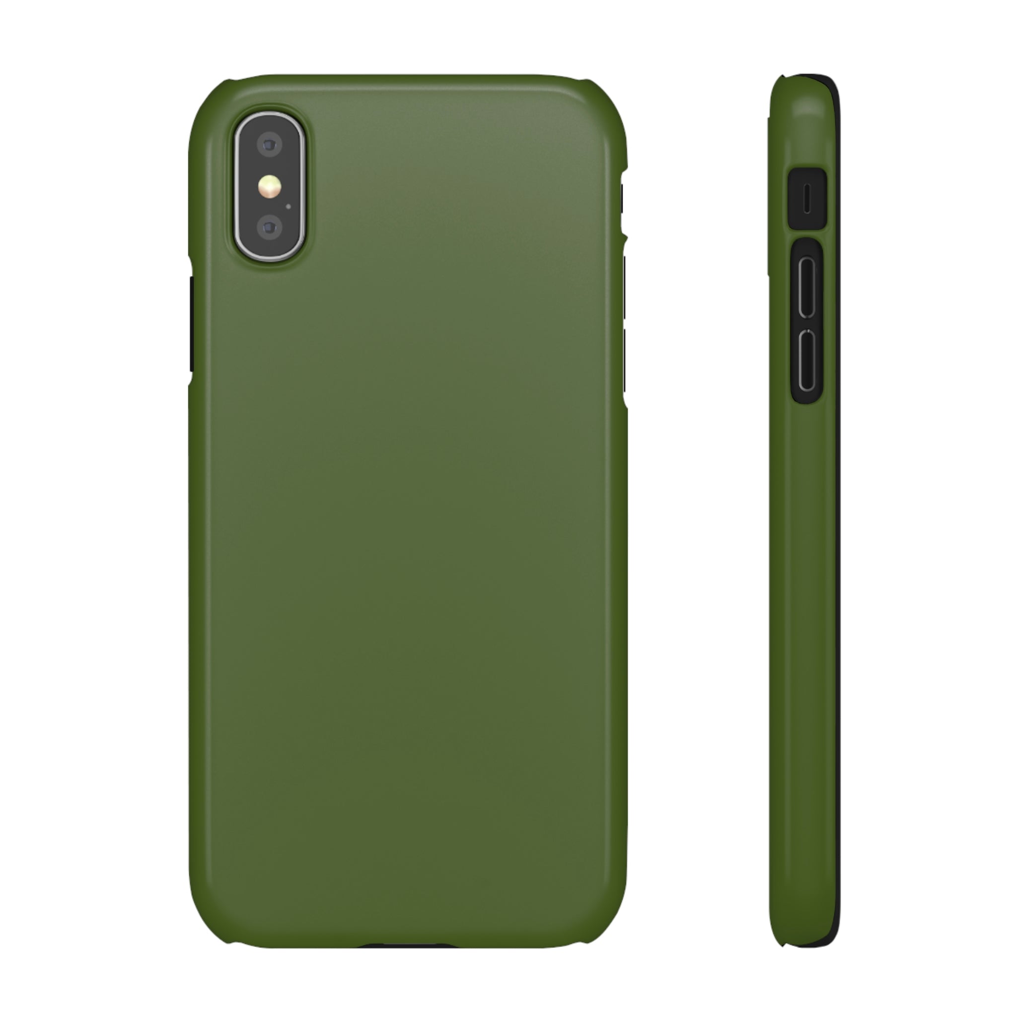 Dark Moss Green iPhone Case (Slim) iPhone XS Glossy Phone Case