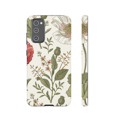 Poppy Vintage Flower Samsung Case (Protective) Samsung Galaxy S20 FE Matte Phone Case