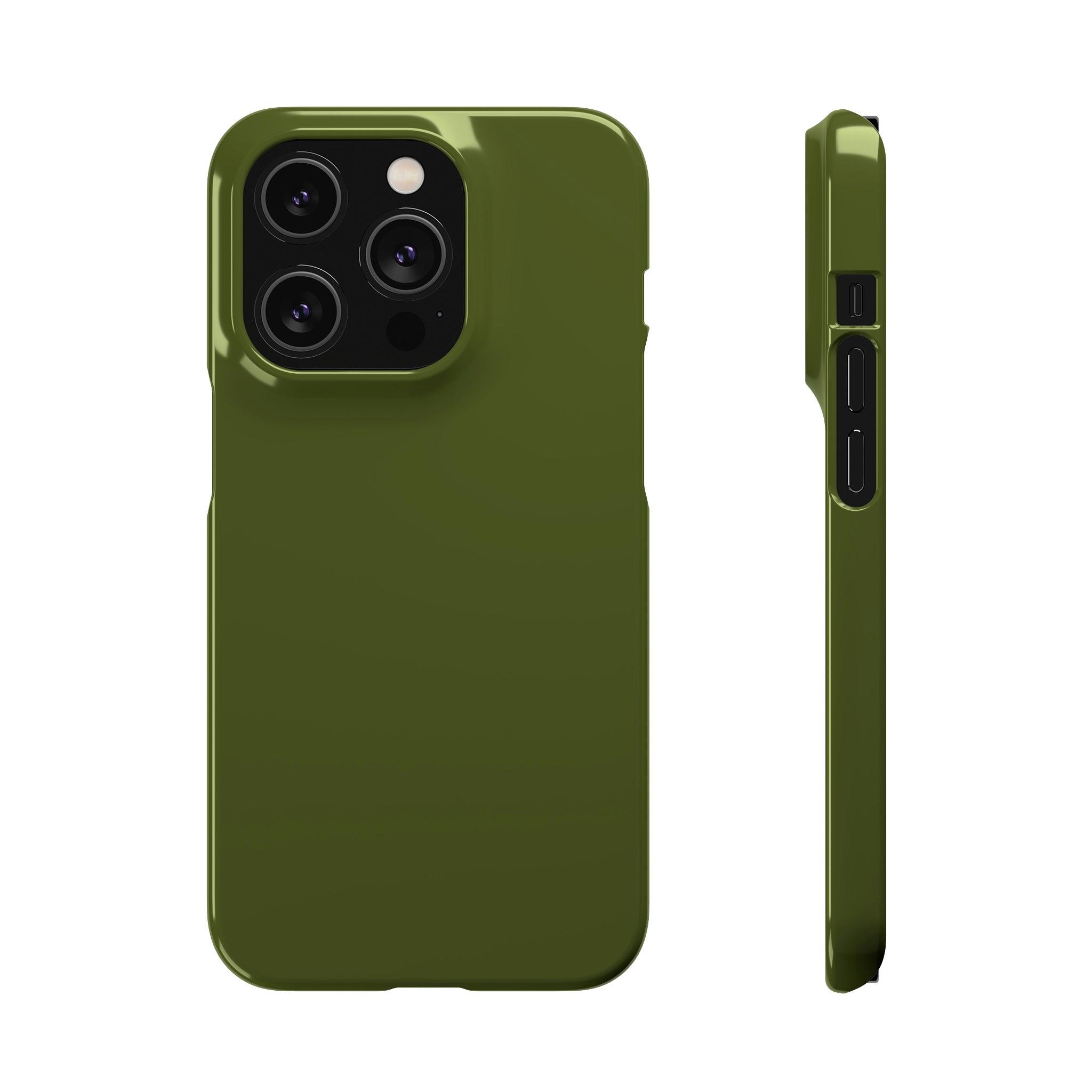 Army Green iPhone Case (Slim) iPhone 14 Pro Glossy Phone Case