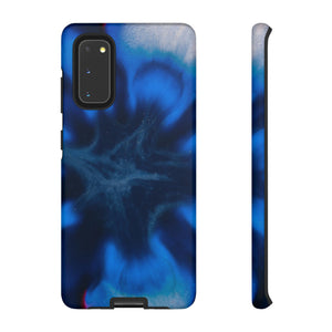 Blue Star Marble Ink Art Android Case (Protective) Samsung Galaxy S20 Matte Phone Case