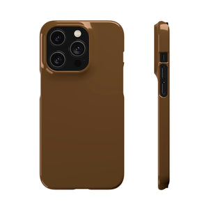 Dark Brown iPhone Case (Slim) iPhone 14 Pro Glossy Phone Case