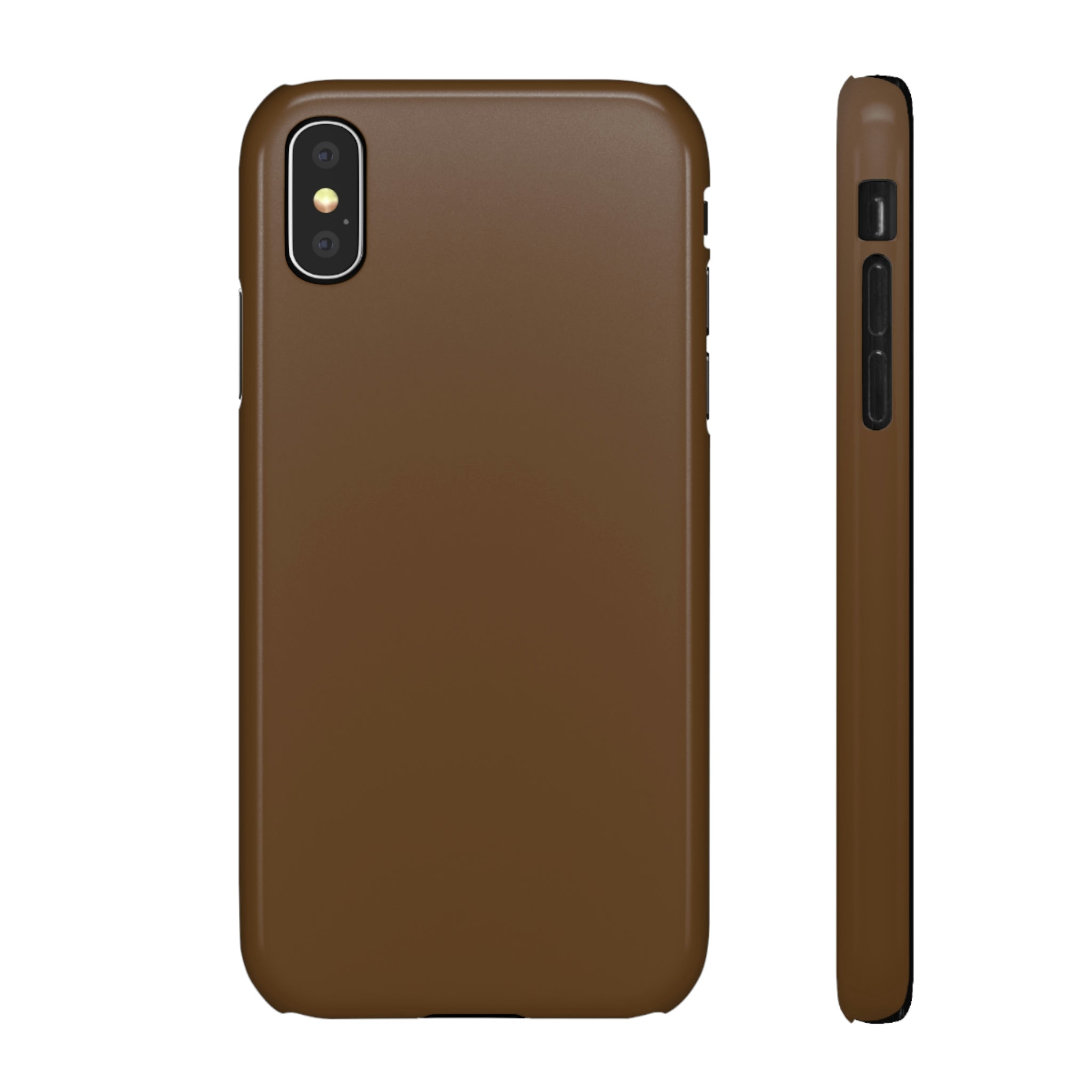 Dark Brown iPhone Case (Slim) iPhone X Glossy Phone Case