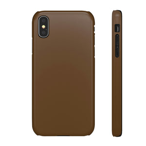 Dark Brown iPhone Case (Slim) iPhone X Glossy Phone Case