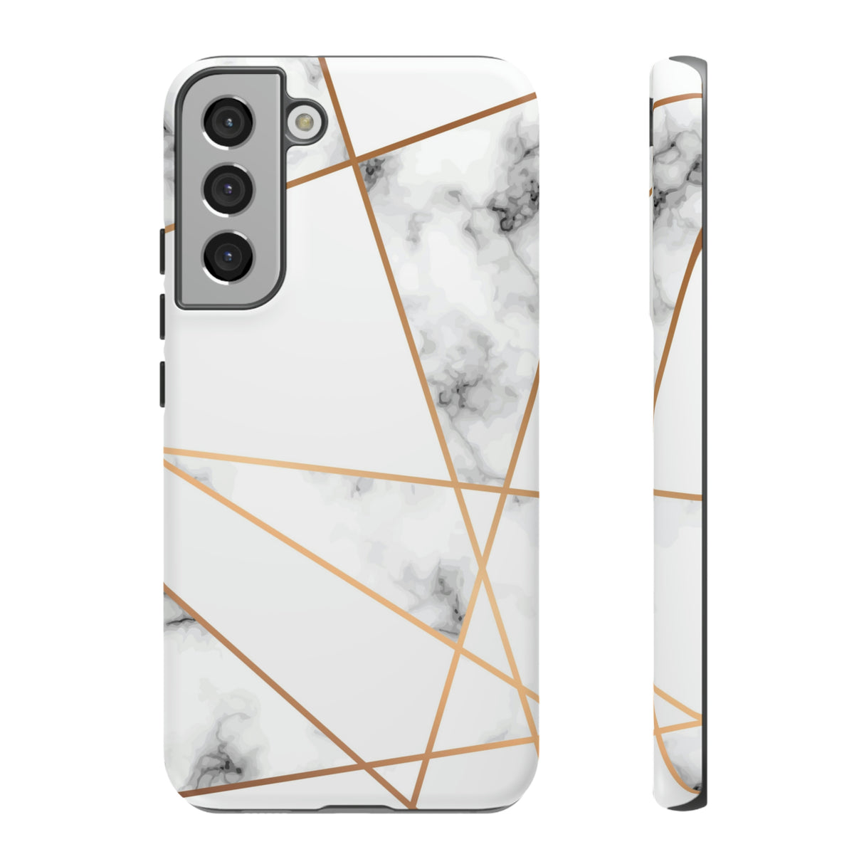 Marble Geometric Android Case (Protective) Samsung Galaxy S22 Plus Matte Phone Case