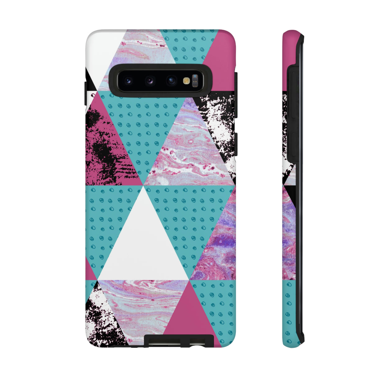 Grunge Triangles Android Case (Protective) Samsung Galaxy S10 Matte Phone Case