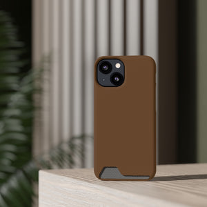 Dark Brown iPhone Case (Card) Phone Case