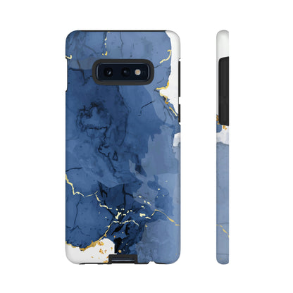 Classic Blue Watercolor Android Case (Protective) Samsung Galaxy S10E Matte Phone Case