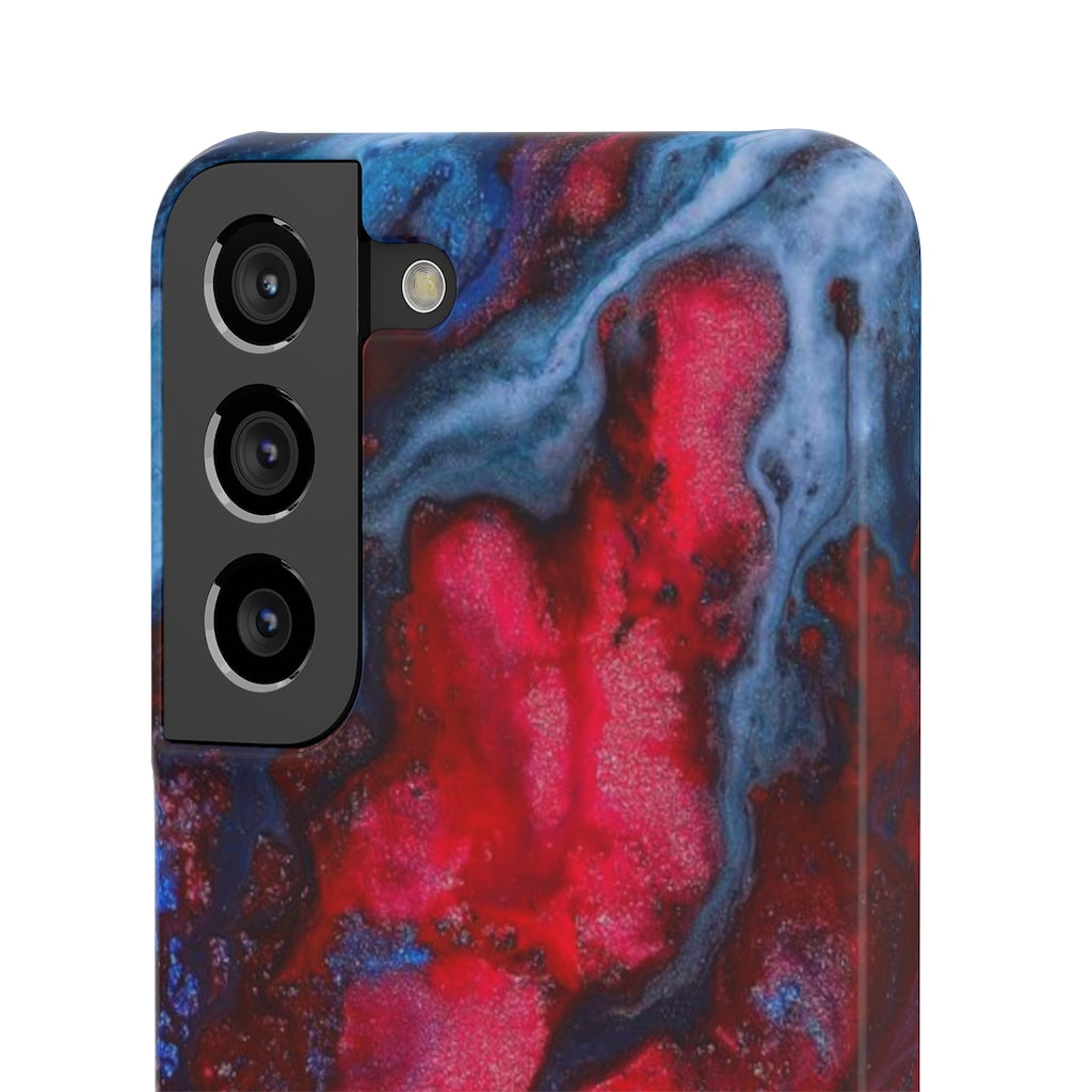 Neon Red Ink Art Android Case (Slim) Phone Case