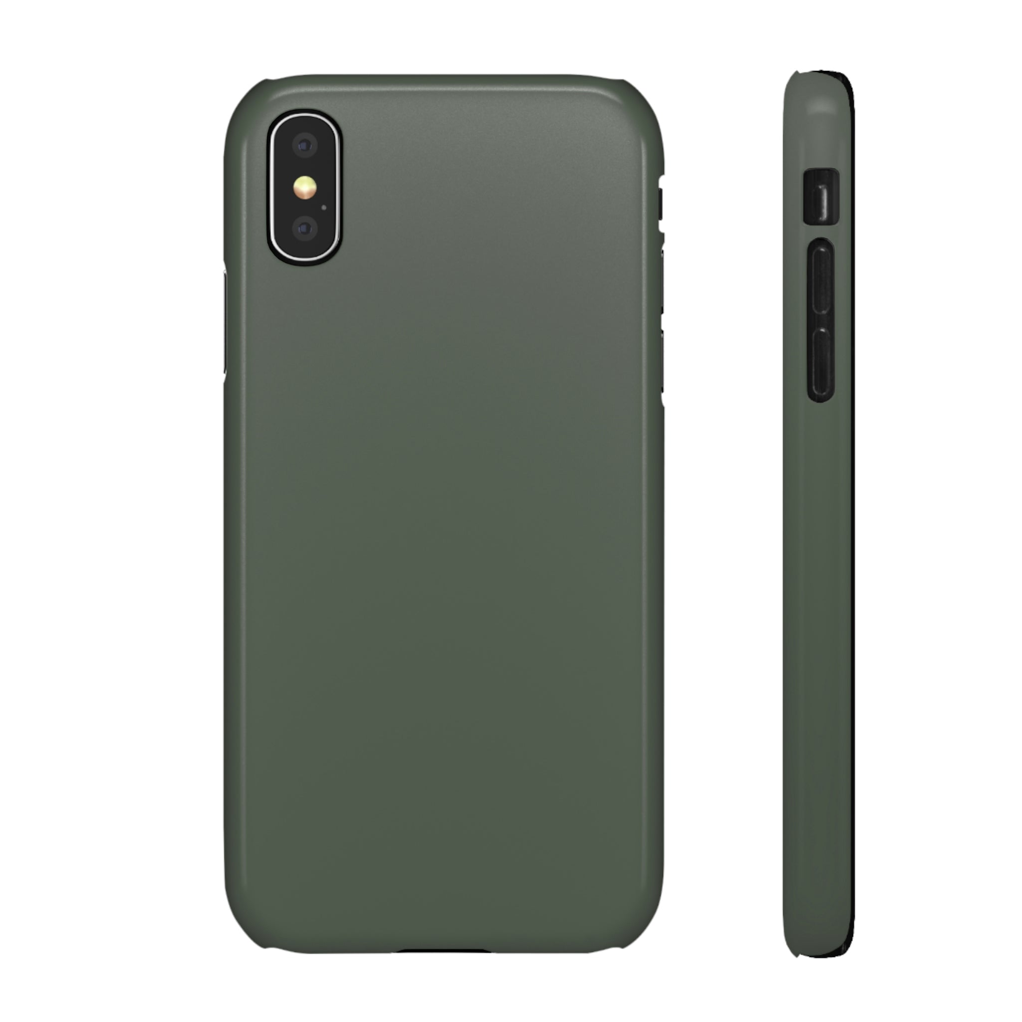 Ebony Green iPhone Case (Slim) iPhone X Glossy Phone Case