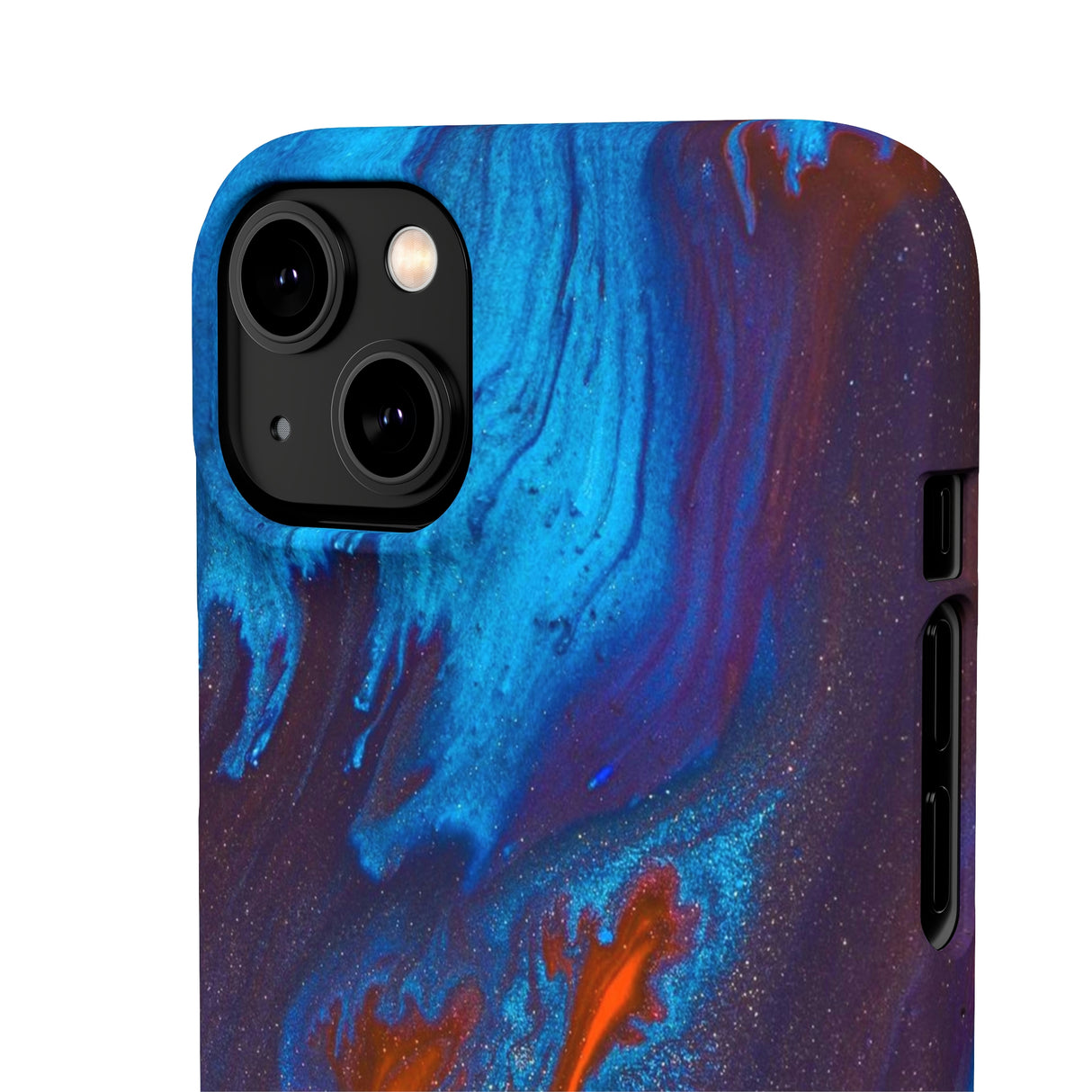 Orange Flame Ink Art iPhone Case (Slim) Phone Case