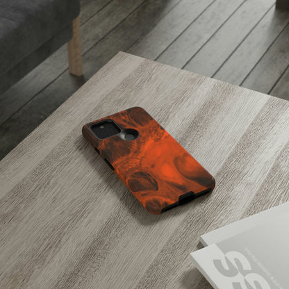 Red Flame Ink Art Android Case (Protective) Phone Case