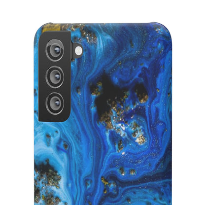 Blue Ice Melt Ink Art Android Case (Slim) Phone Case