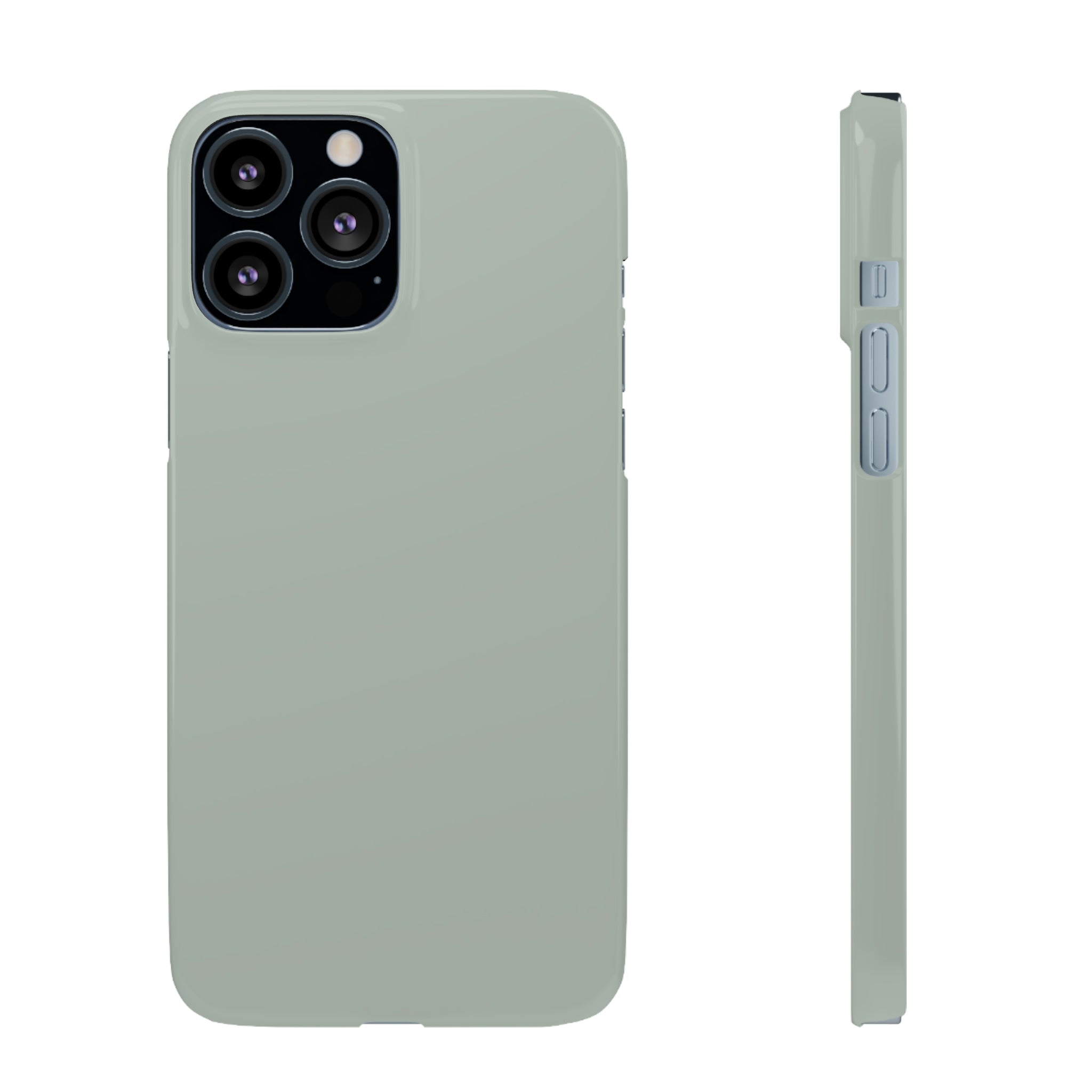 Ash Grey iPhone Case (Slim) iPhone 13 Pro Max Glossy Phone Case