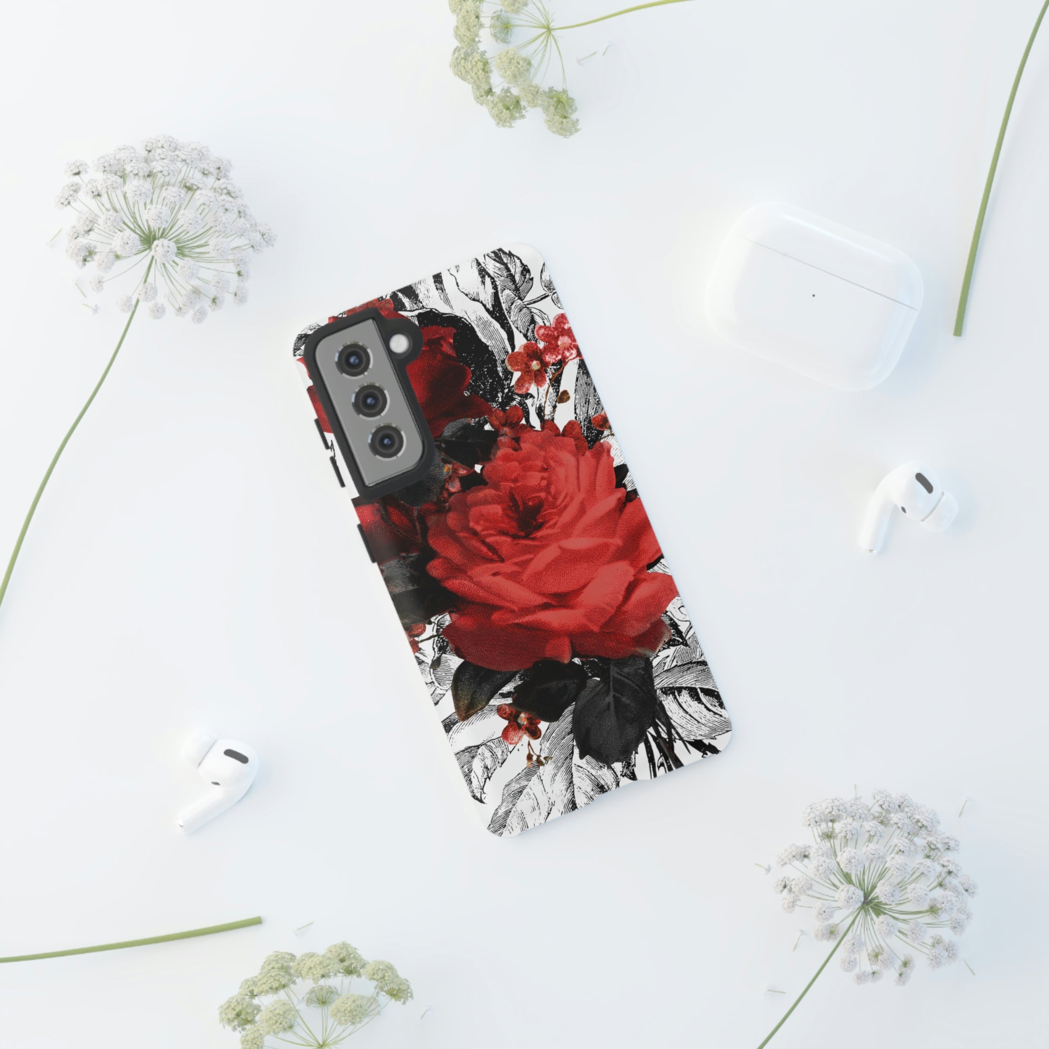 Cheruse Gothic Flower Samsung Case (Protective) Phone Case