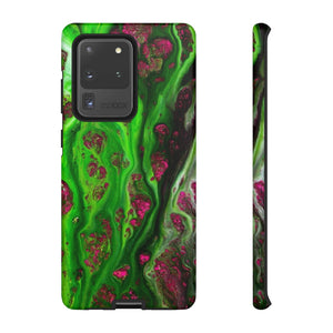 Toxic Green Ink Art Android Case (Protective) Samsung Galaxy S20 Ultra Matte Phone Case