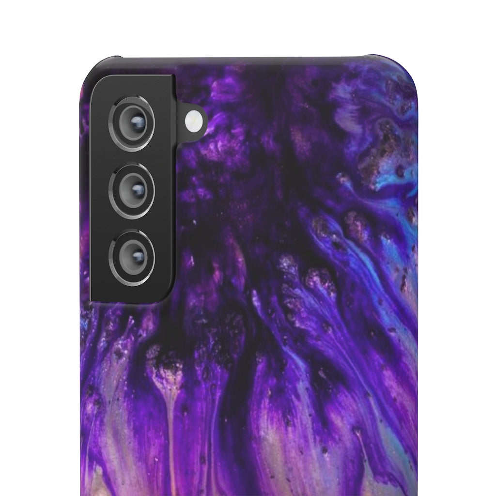 Purple Flow Ink Art Android Case (Slim) Phone Case