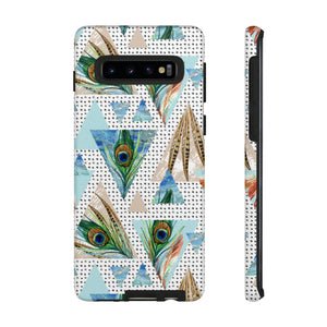 Peacock Feathers Android Case (Protective) Samsung Galaxy S10 Matte Phone Case