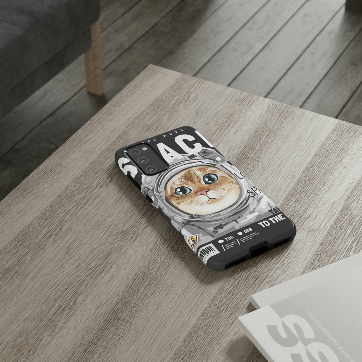 Space Cute Cat Android Case (Protective) Phone Case