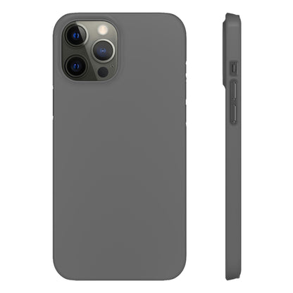 Dim Gray iPhone Case (Slim) iPhone 12 Pro Max Glossy Phone Case