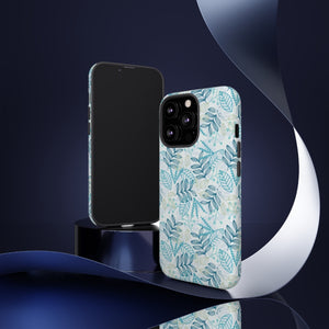 Blue leaf iPhone Case (Protective) Phone Case