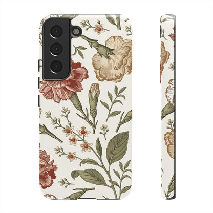 Carnation Vintage Flower Samsung Case (Protective) Samsung Galaxy S22 Glossy Phone Case