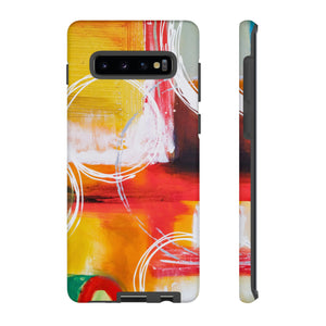 Abstract Yellow Android Case (Protective) Samsung Galaxy S10 Plus Matte Phone Case