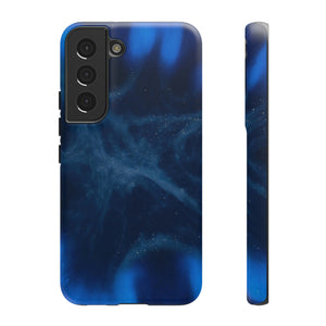 Blue Space Ink Art Android Case (Protective) Samsung Galaxy S22 Matte Phone Case