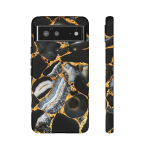 Dark Agate Marble Android Case (Protective) Google Pixel 6 Matte Phone Case