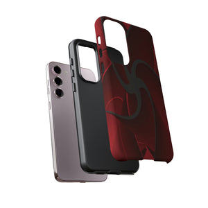 Red Liquid Spiral Android Case (Protective) Phone Case