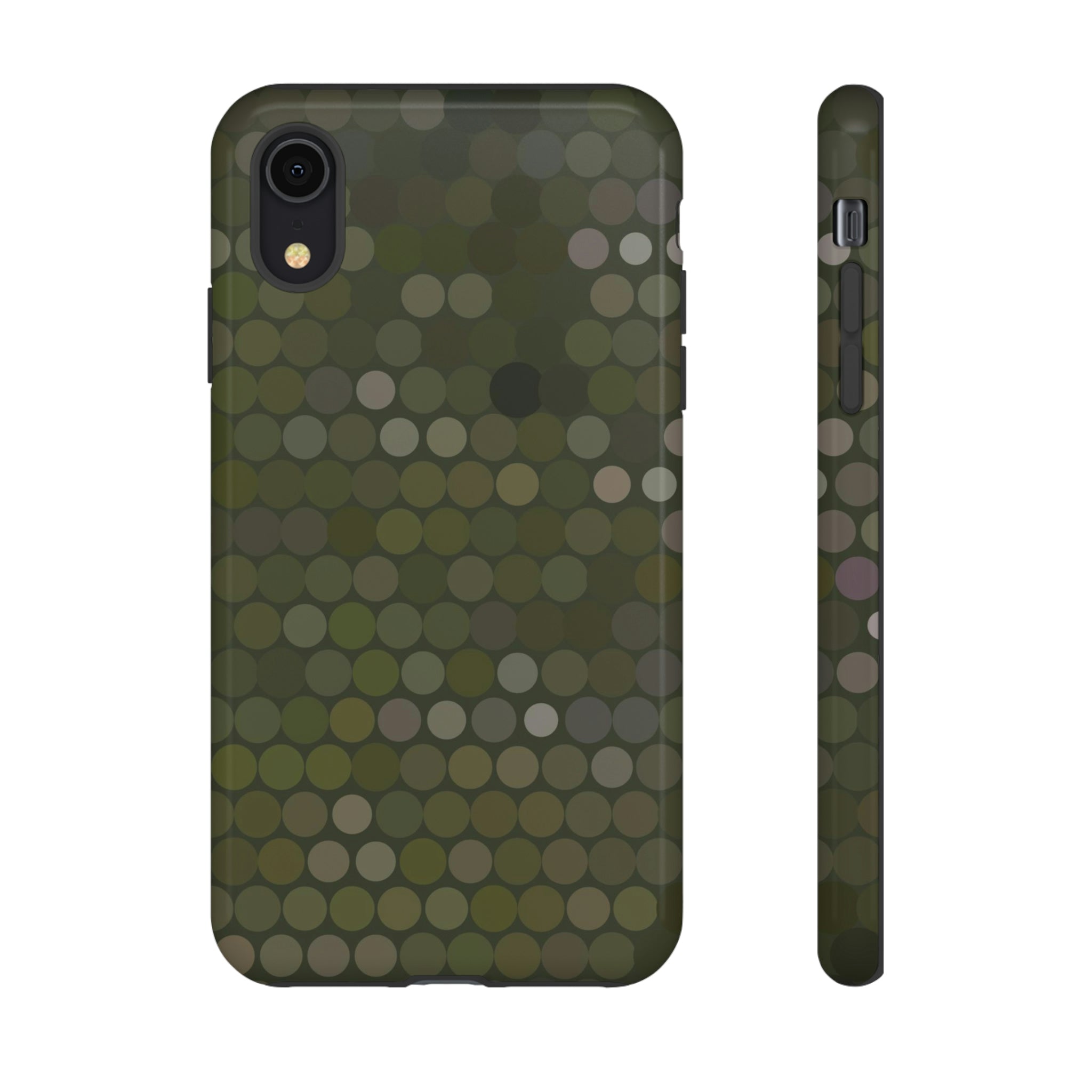 Military Dot Camo Phone case iPhone XR Glossy Phone Case