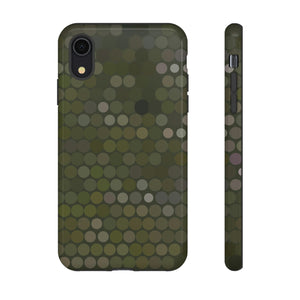 Military Dot Camo Phone case iPhone XR Glossy Phone Case