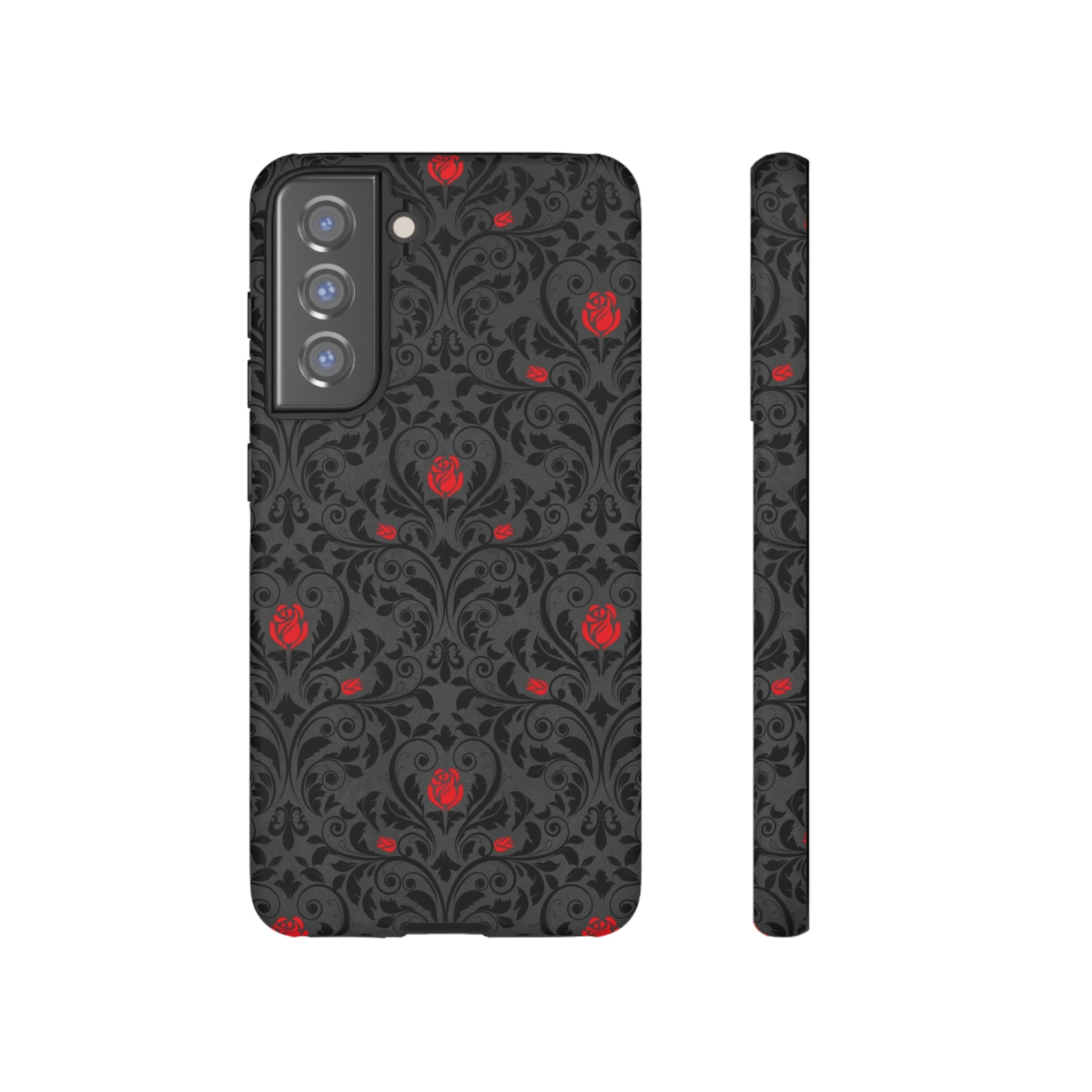 Angerunge Gothic Flower Samsung Case (Protective) Samsung Galaxy S21 FE Matte Phone Case