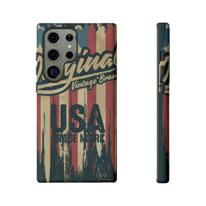 American Vintage Flag Android Case (Protective) Samsung Galaxy S23 Ultra Matte Phone Case