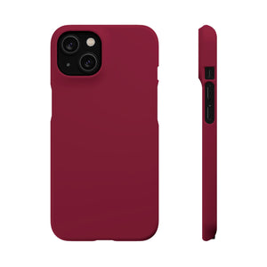 Claret Red iPhone Case (Slim) iPhone 14 Matte Phone Case