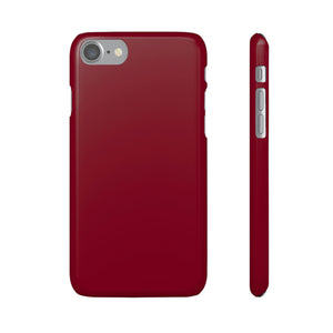 Burgundy Red iPhone Case (Slim) iPhone 7 Glossy Phone Case